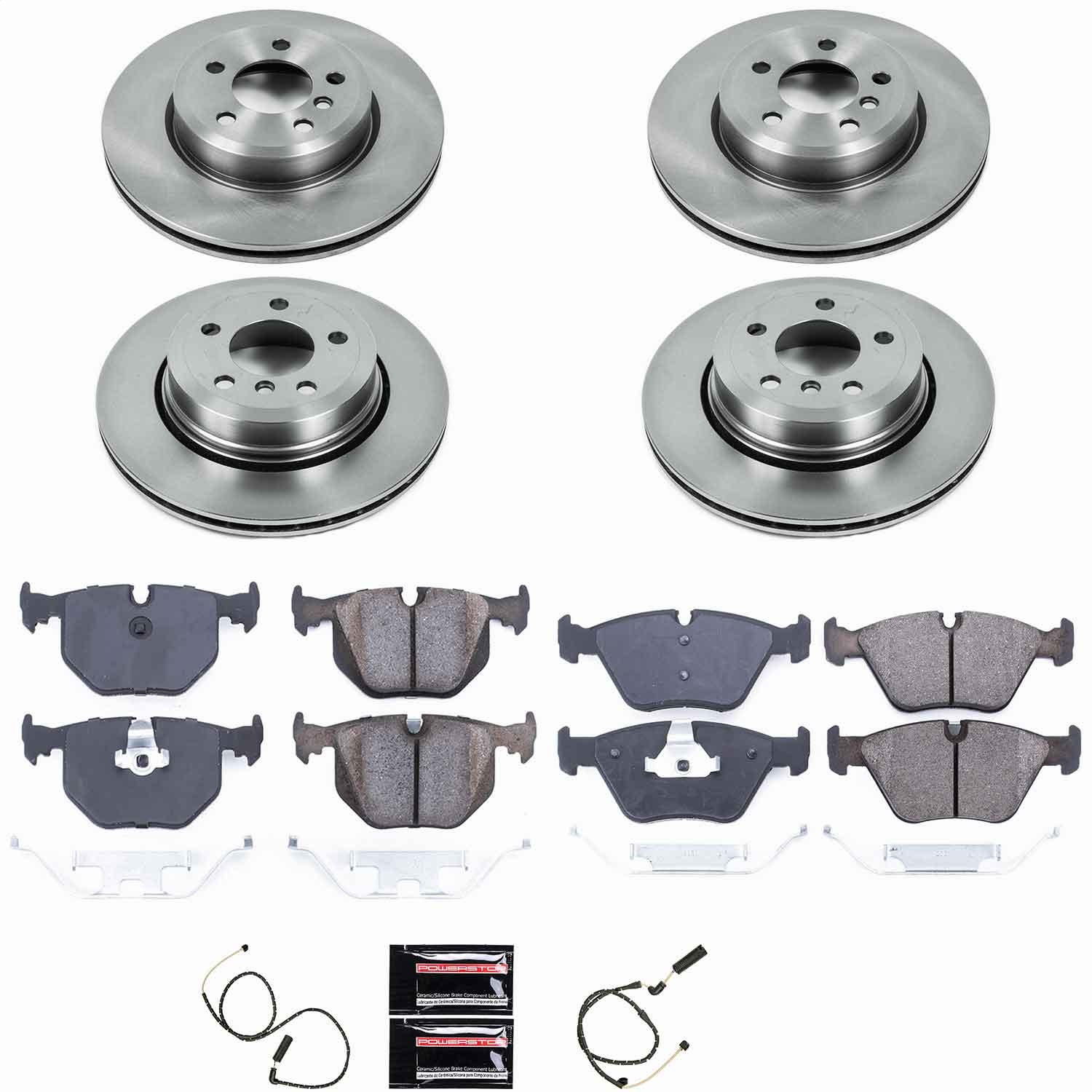 Power Stop - KOE5737 - Front and Rear - Disc Brake Pad and Rotor Kit