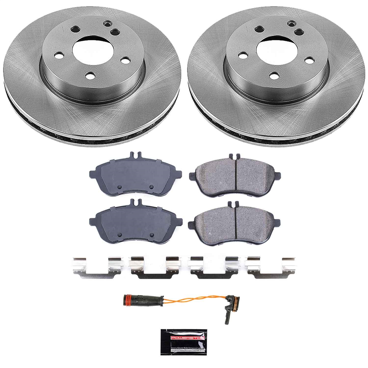 Power Stop - KOE5790 - Front - Disc Brake Pad and Rotor Kit