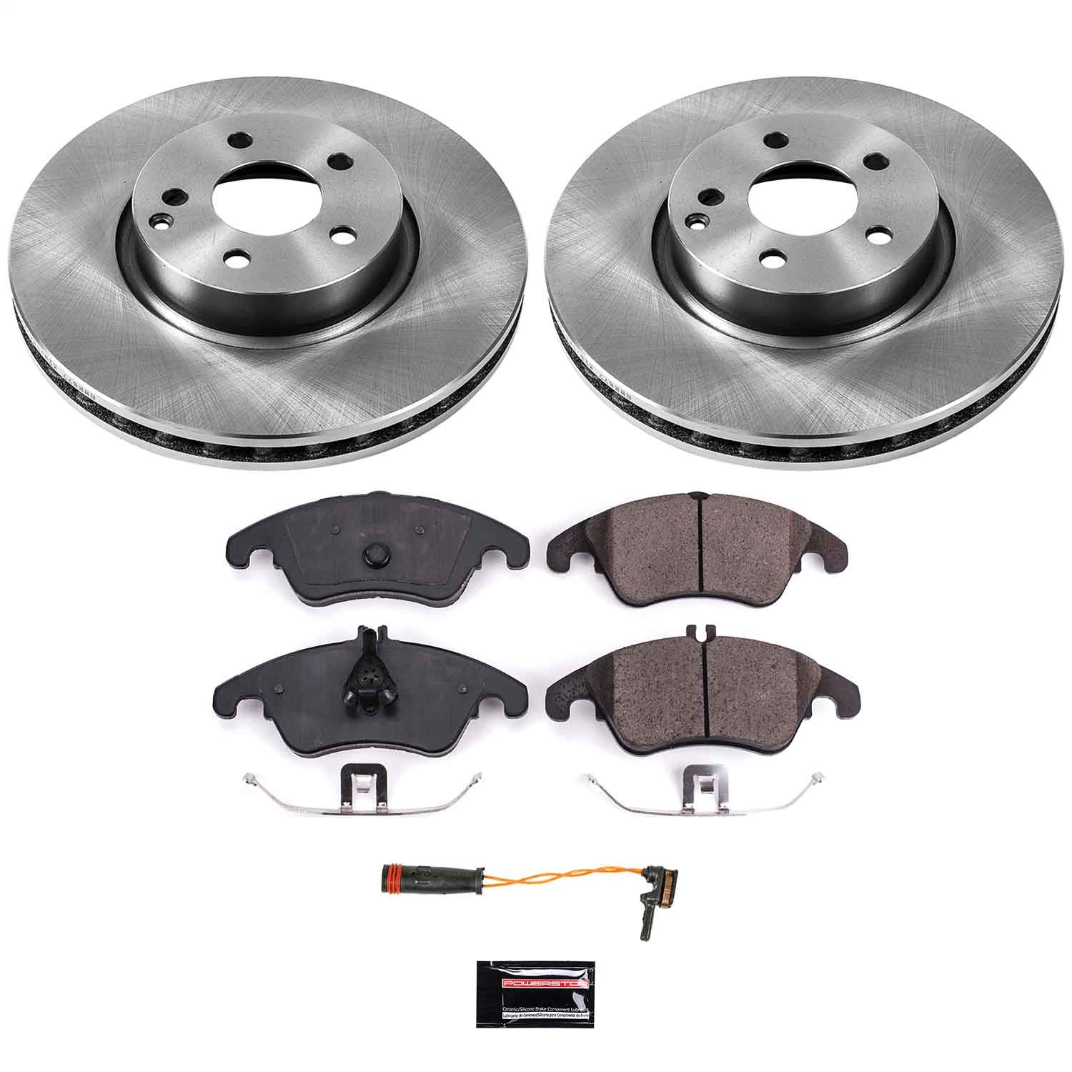 Power Stop - KOE5792 - Front - Disc Brake Pad and Rotor Kit
