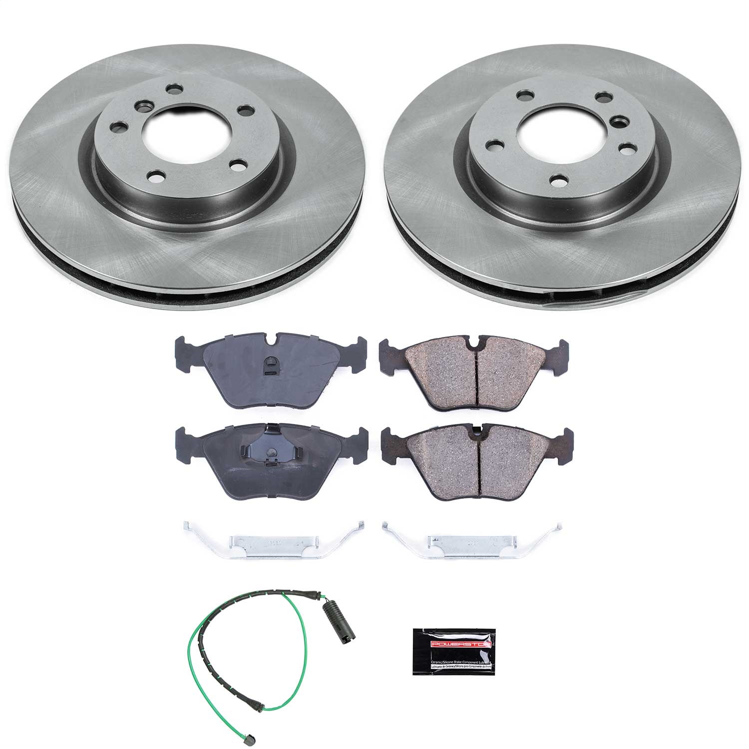 Power Stop - KOE582 - Front - Disc Brake Pad and Rotor Kit