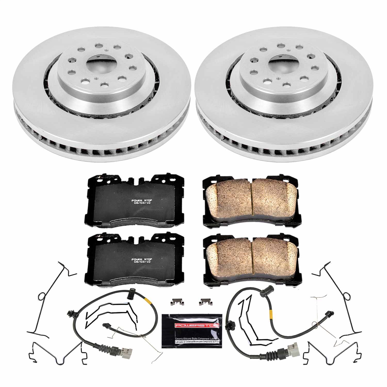 Power Stop - KOE5826 - Front - Disc Brake Pad and Rotor Kit