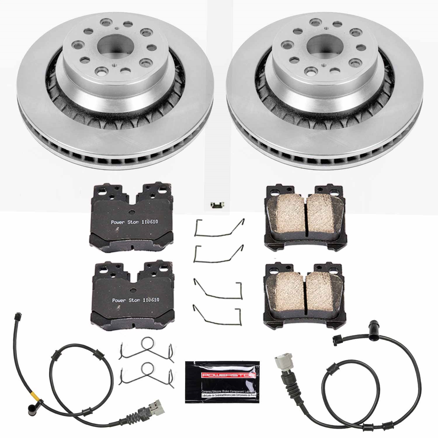 Power Stop - KOE5841 - Rear - Disc Brake Pad and Rotor Kit