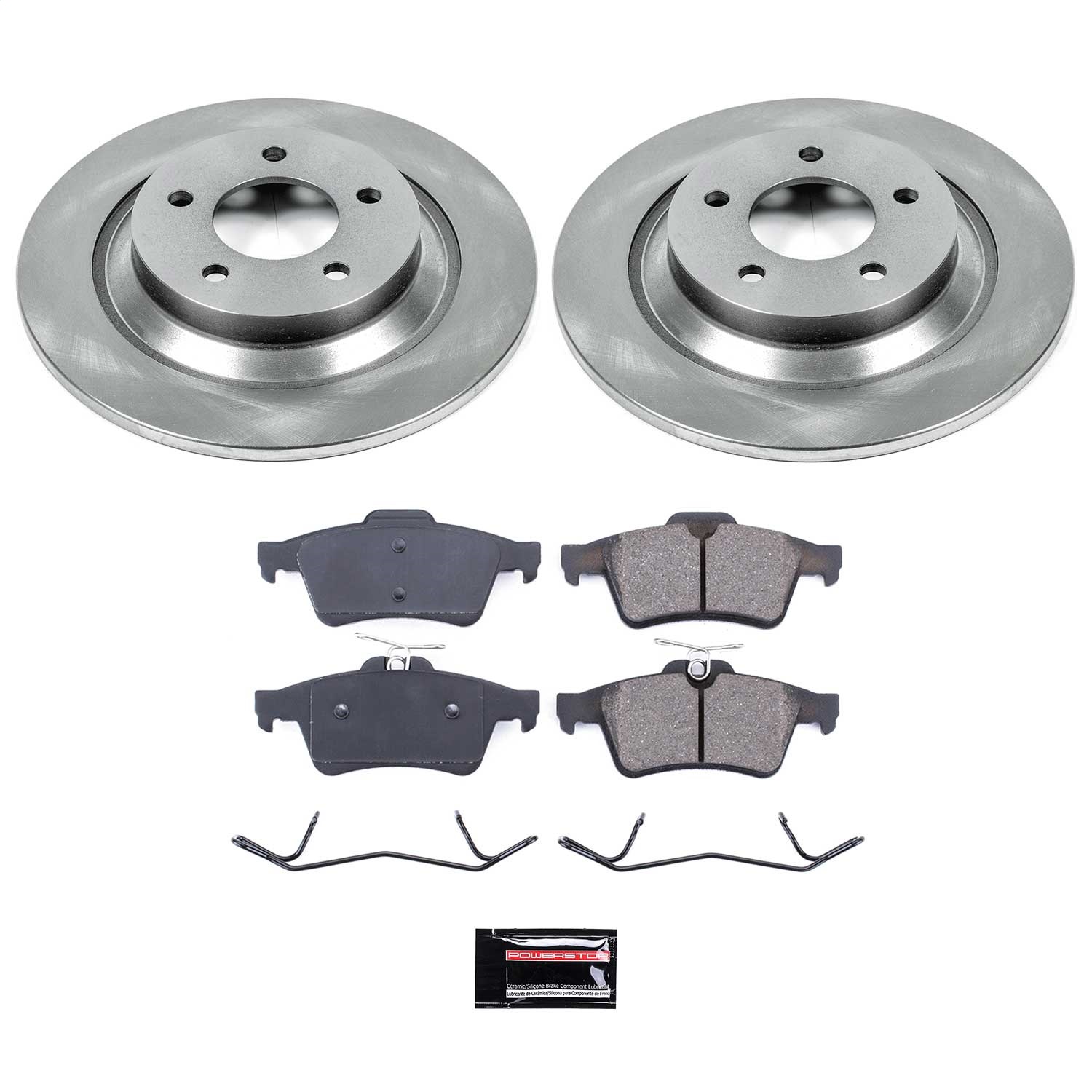 Power Stop - KOE5842 - Rear - Disc Brake Pad and Rotor Kit