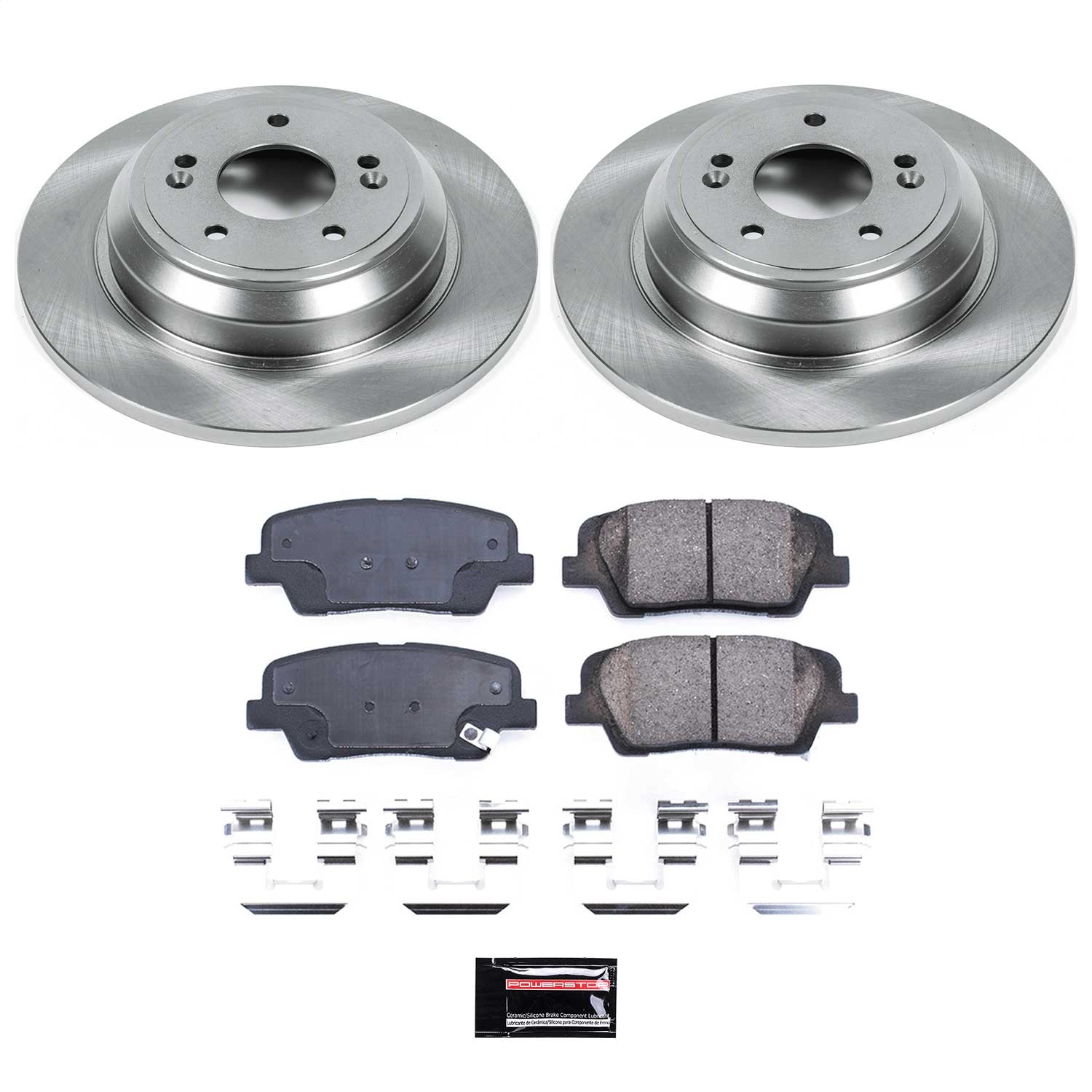 Power Stop - KOE5847 - Rear - Disc Brake Pad and Rotor Kit
