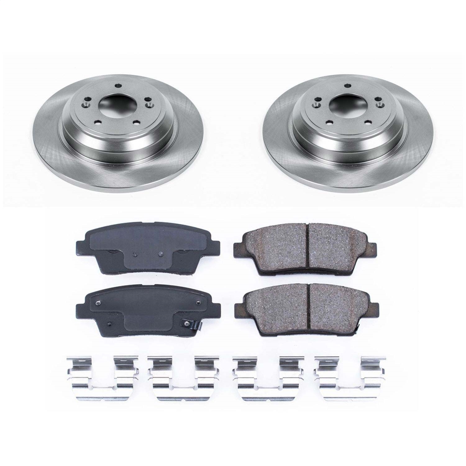 Power Stop - KOE5848 - Rear - Disc Brake Pad and Rotor Kit