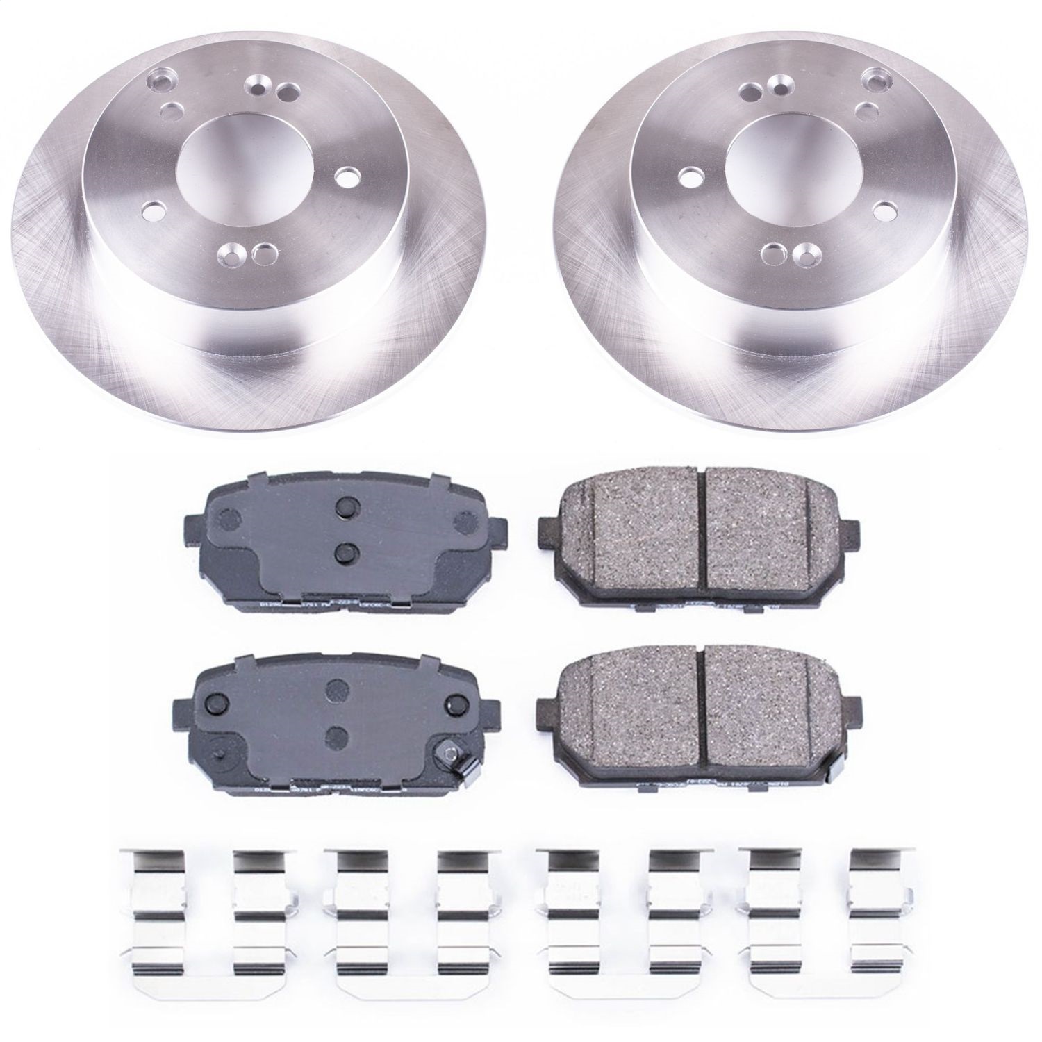 Power Stop - KOE5853 - Rear - Disc Brake Pad and Rotor Kit