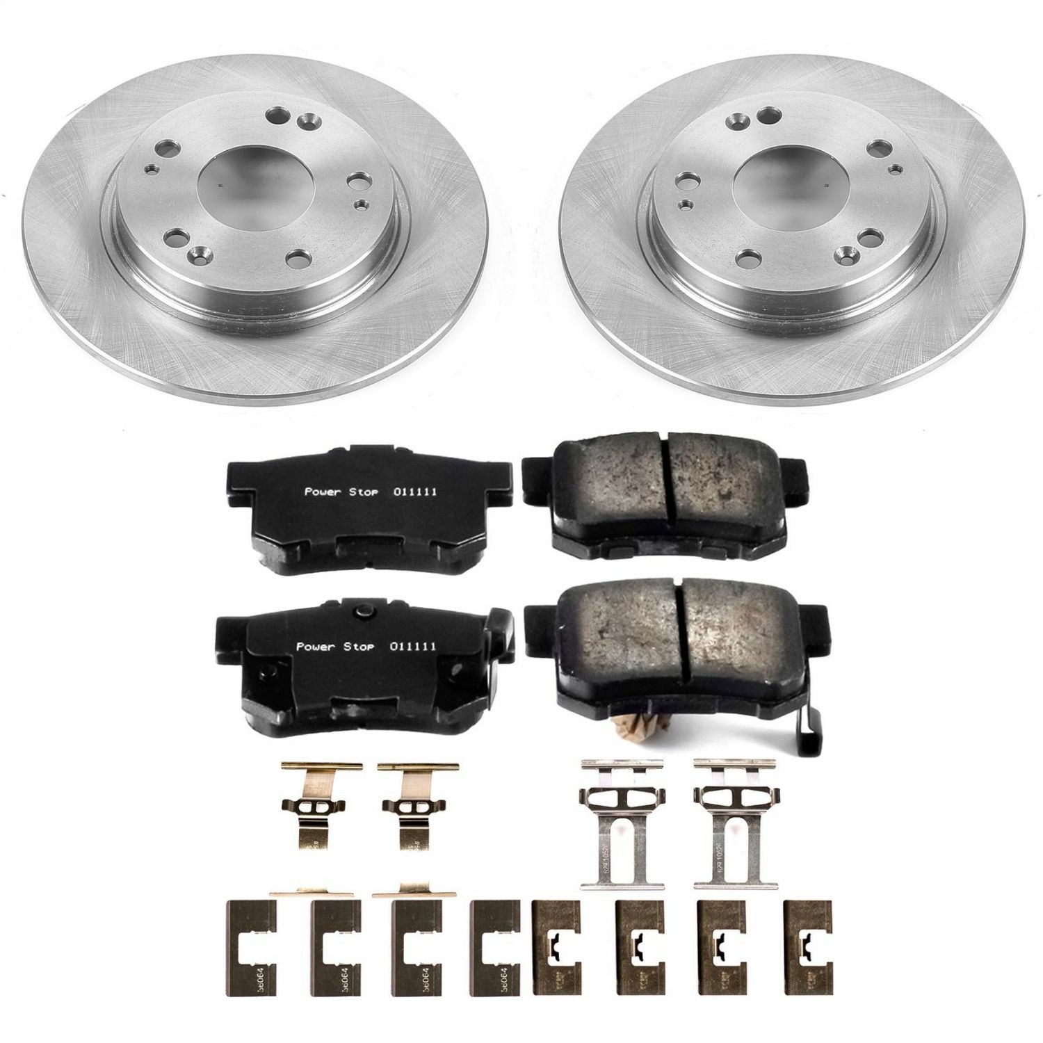 Power Stop - KOE5860 - Rear - Disc Brake Pad and Rotor Kit
