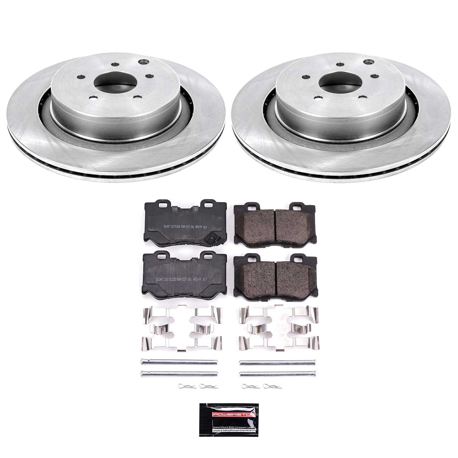 Power Stop - KOE5861 - Rear - Disc Brake Pad and Rotor Kit