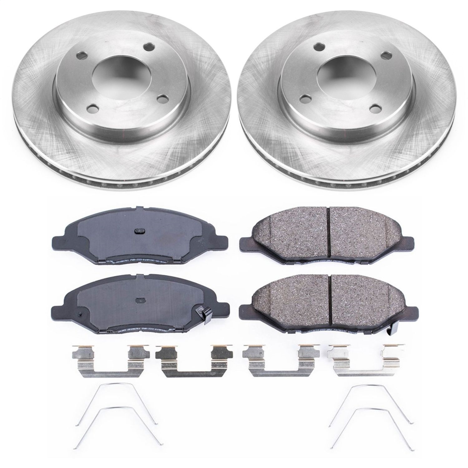 Power Stop - KOE5862 - Front - Disc Brake Pad and Rotor Kit