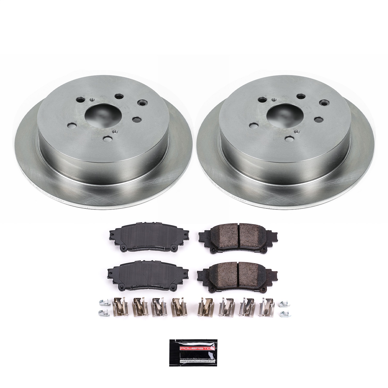 Power Stop - KOE5864 - Rear - Disc Brake Pad and Rotor Kit