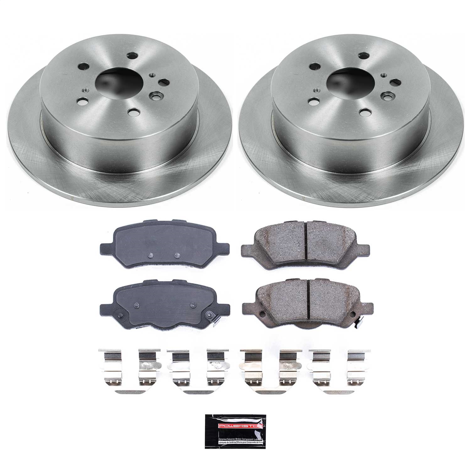 Power Stop - KOE5867 - Rear - Disc Brake Pad and Rotor Kit