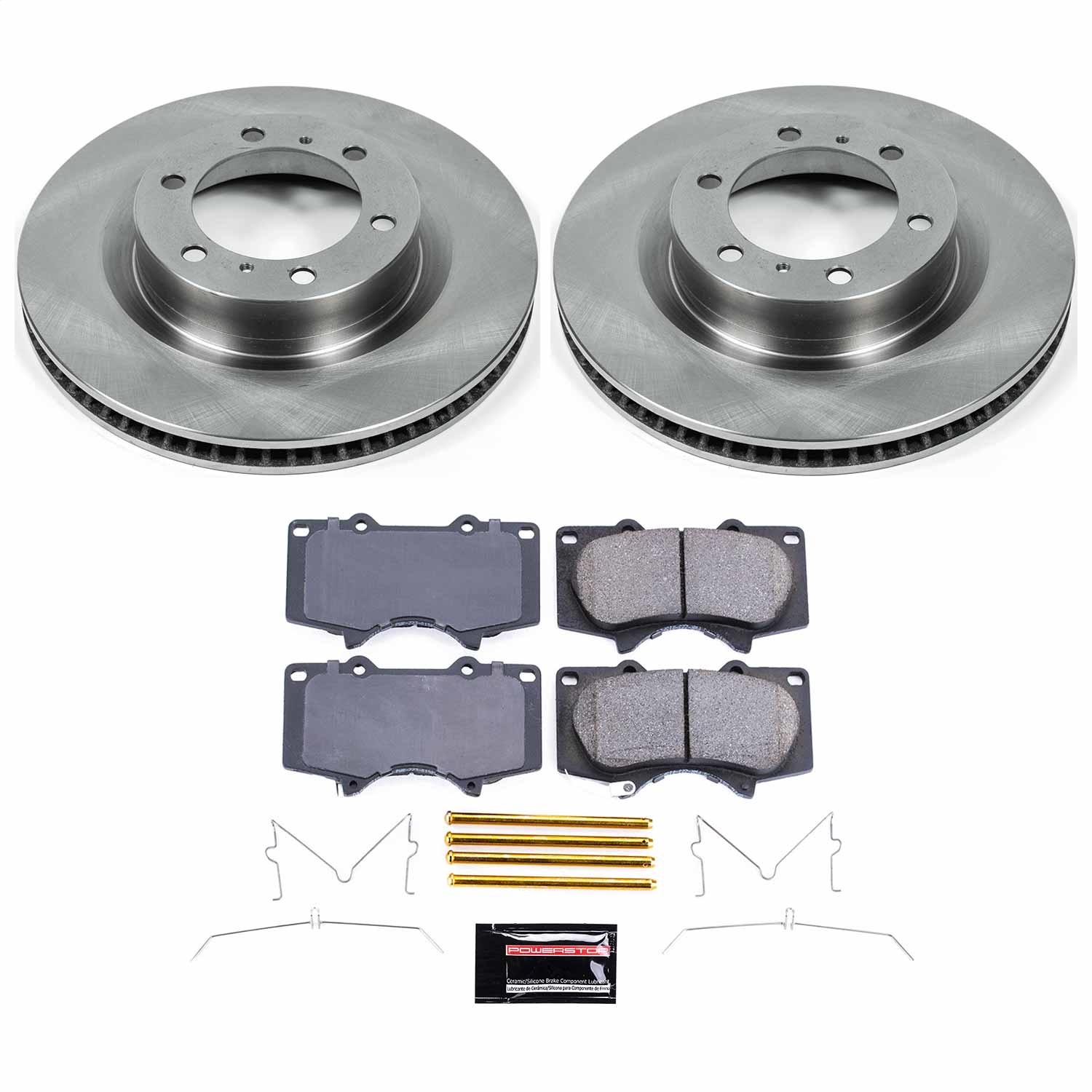 Power Stop - KOE5873 - Front - Disc Brake Pad and Rotor Kit