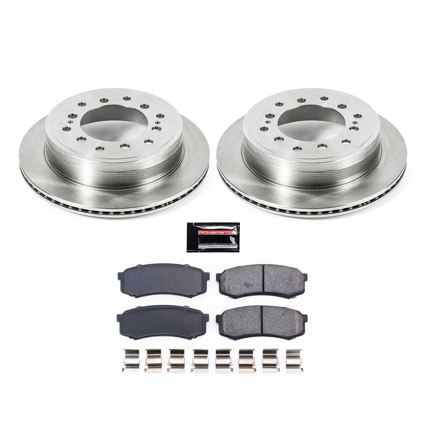 Power Stop - KOE5875 - Rear - Disc Brake Pad and Rotor Kit