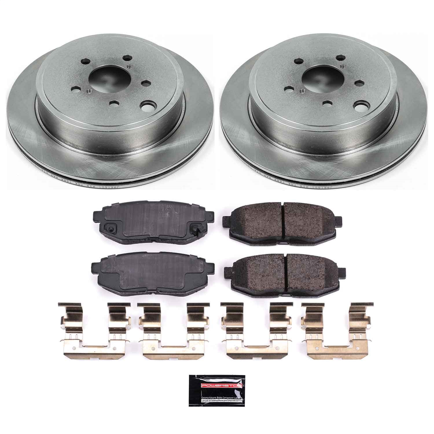 Power Stop - KOE5883 - Rear - Disc Brake Pad and Rotor Kit