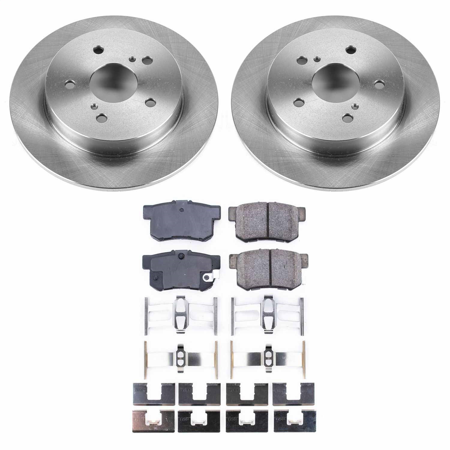 Power Stop - KOE5889 - Rear - Disc Brake Pad and Rotor Kit