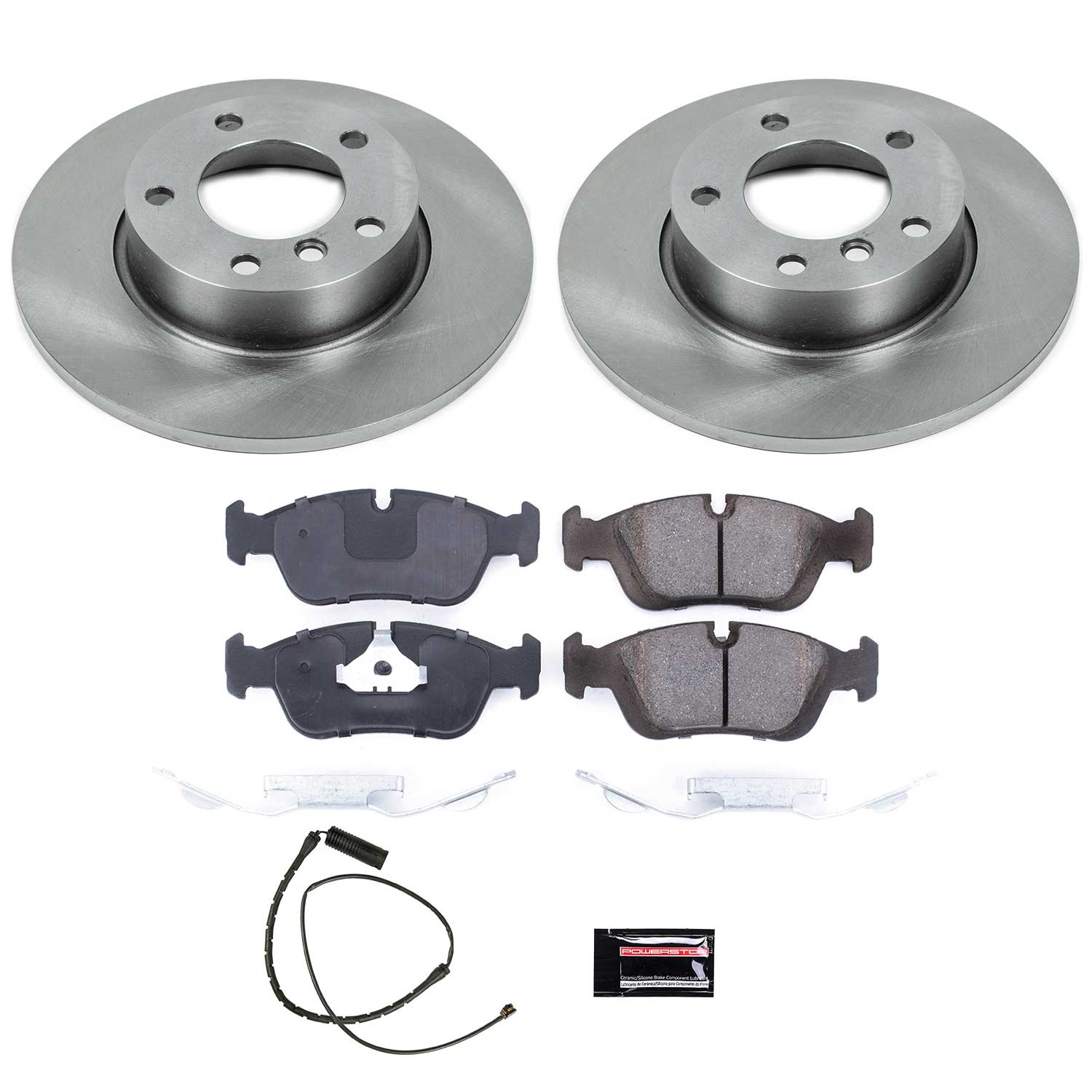 Power Stop - KOE590 - Front - Disc Brake Pad and Rotor Kit