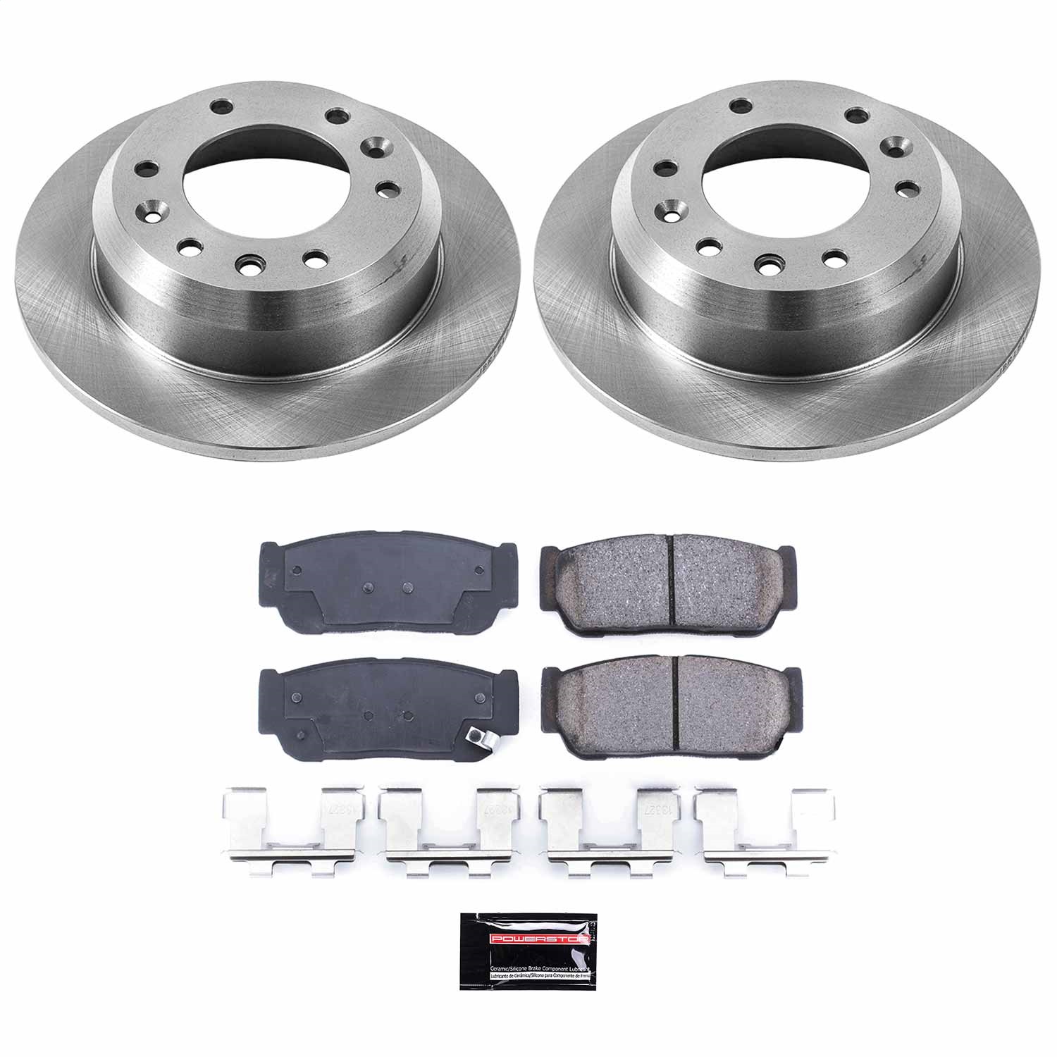 Power Stop - KOE5907 - Rear - Disc Brake Pad and Rotor Kit