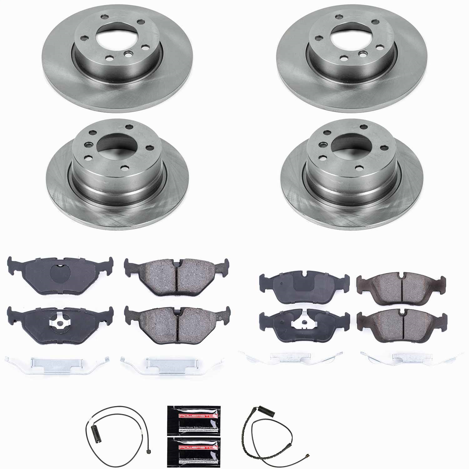 Power Stop - KOE591 - Front and Rear - Disc Brake Pad and Rotor Kit