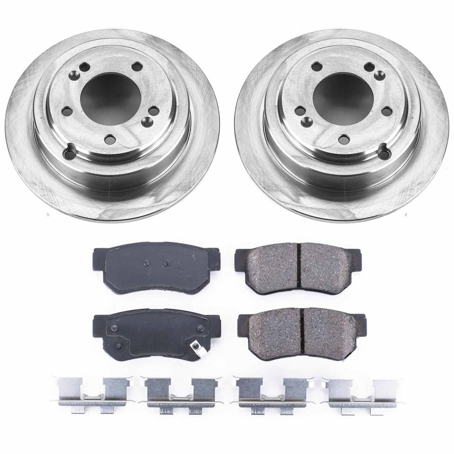 Power Stop - KOE5917 - Rear - Disc Brake Pad and Rotor Kit