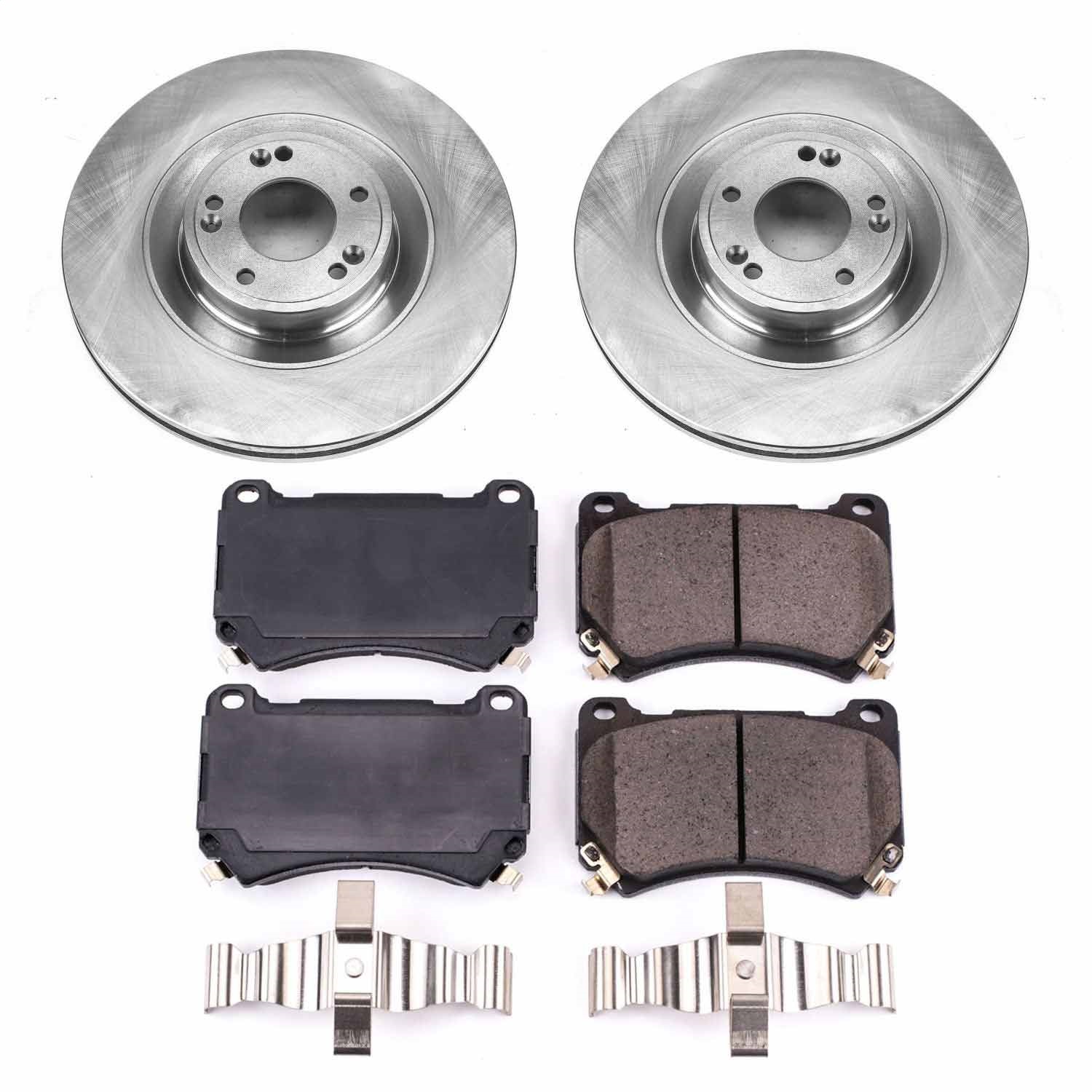Power Stop - KOE5928 - Front - Disc Brake Pad and Rotor Kit