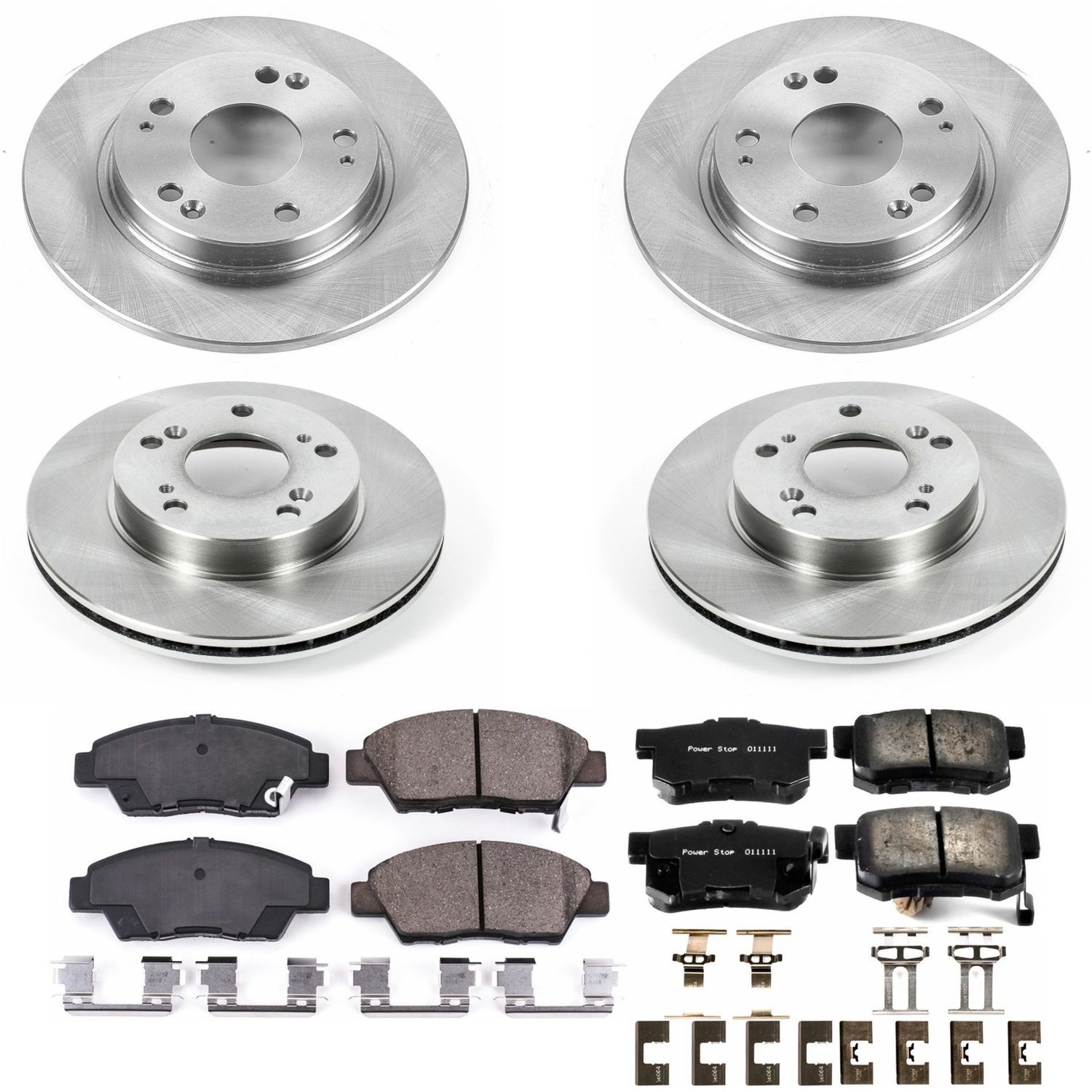 Power Stop - KOE5936 - Front and Rear - Disc Brake Pad and Rotor Kit