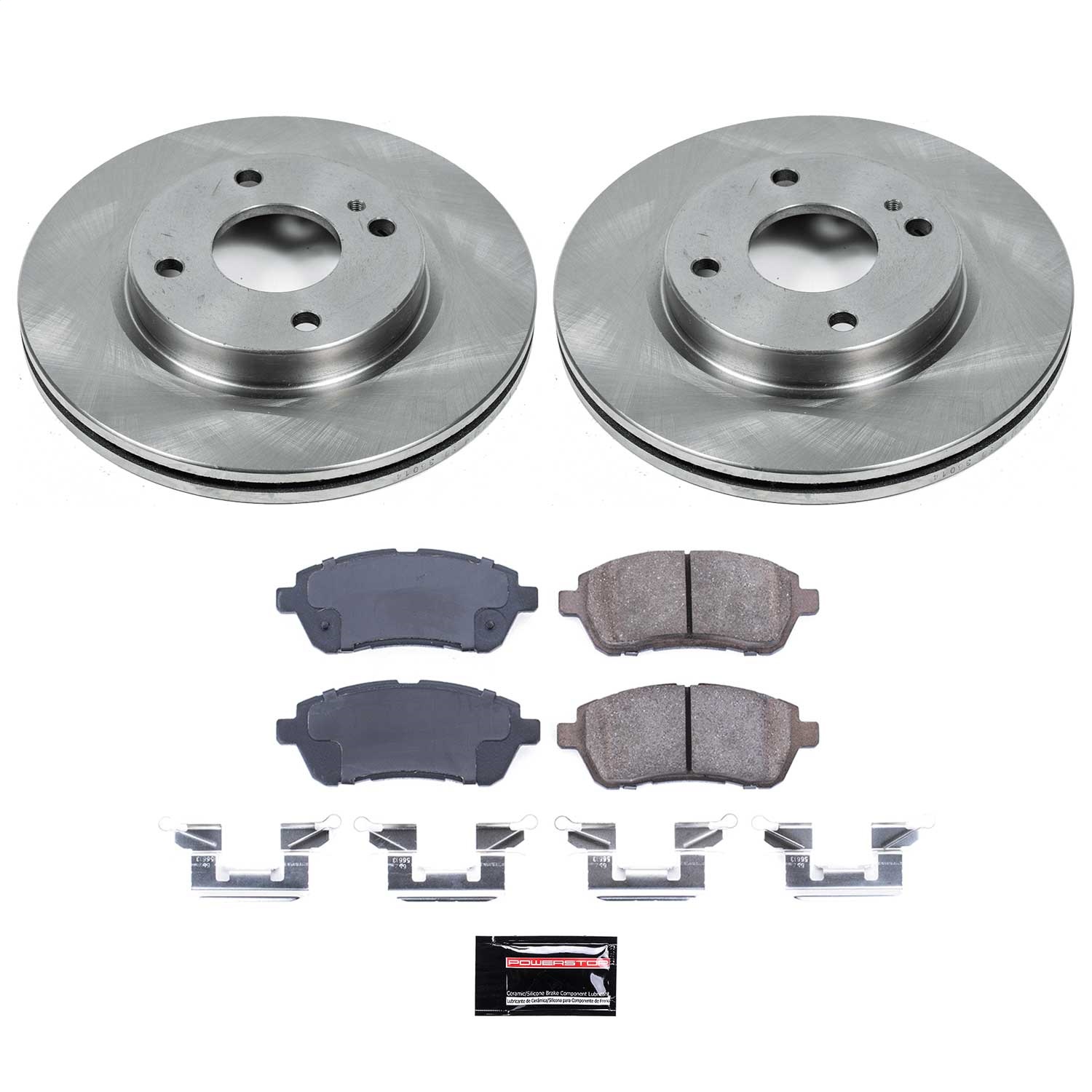Power Stop - KOE5969 - Front - Disc Brake Pad and Rotor Kit