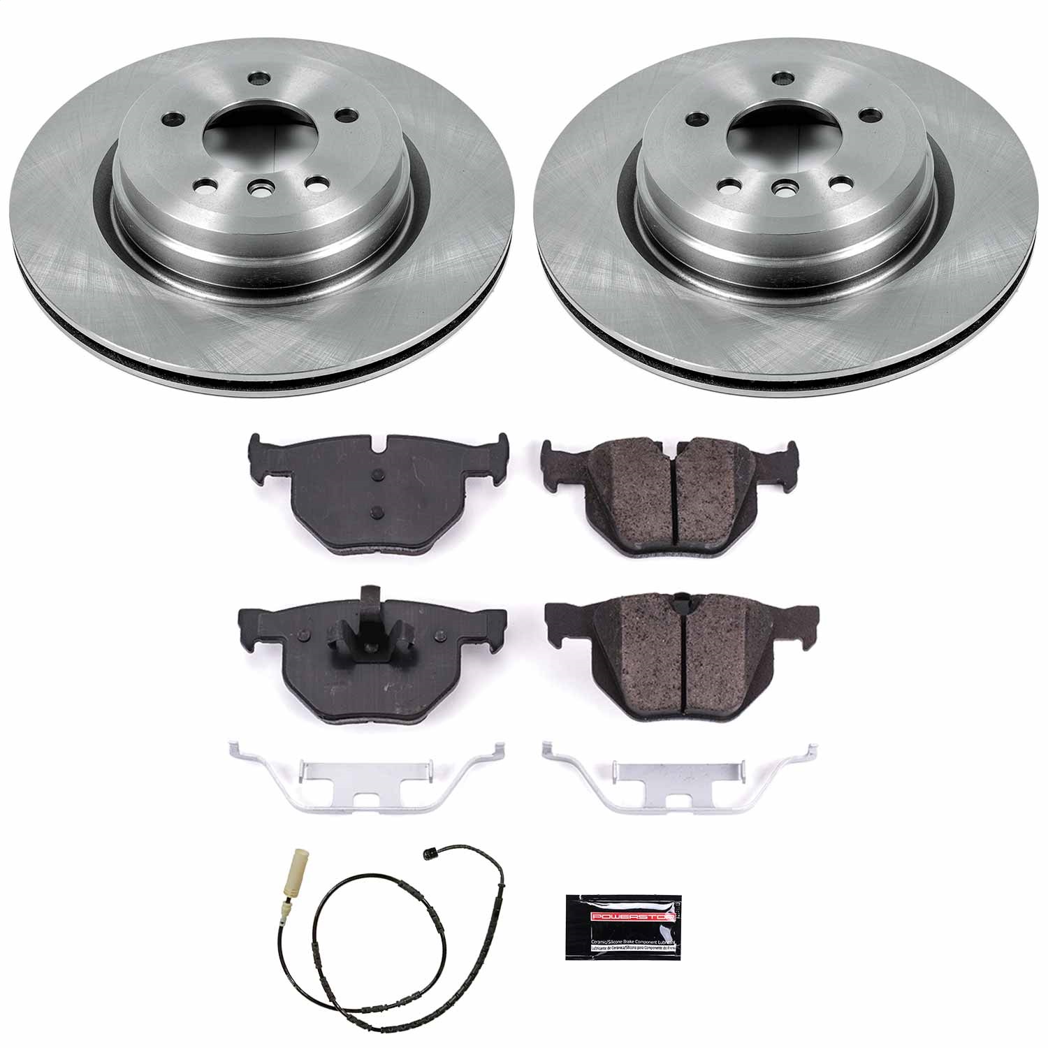 Power Stop - KOE5982 - Rear - Disc Brake Pad and Rotor Kit