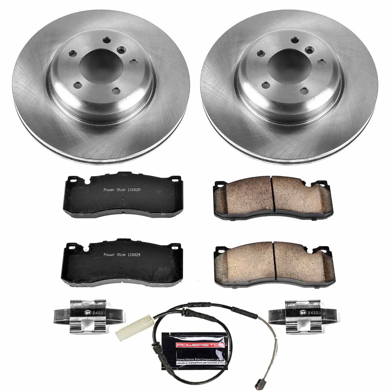 Power Stop - KOE6004 - Front - Disc Brake Pad and Rotor Kit
