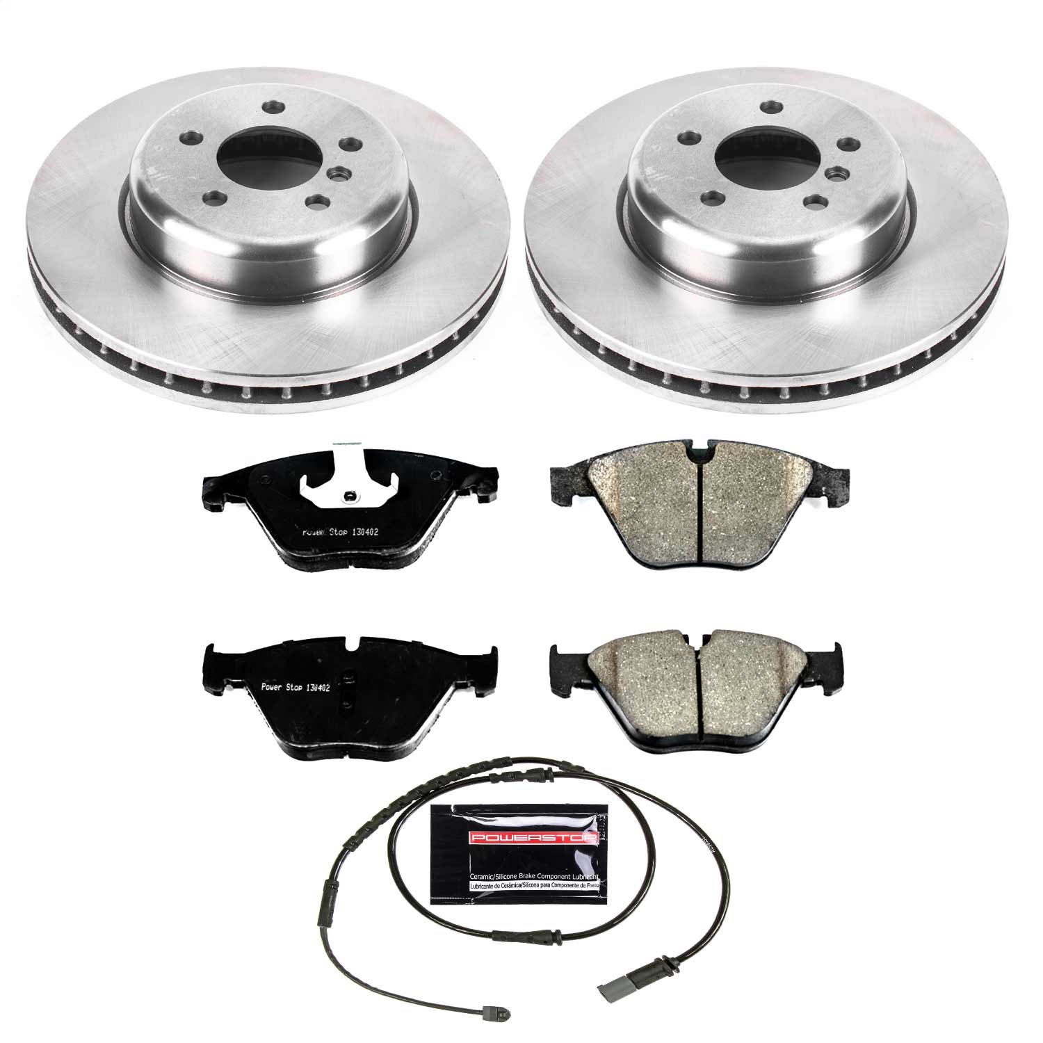 Power Stop - KOE6020 - Front - Disc Brake Pad and Rotor Kit