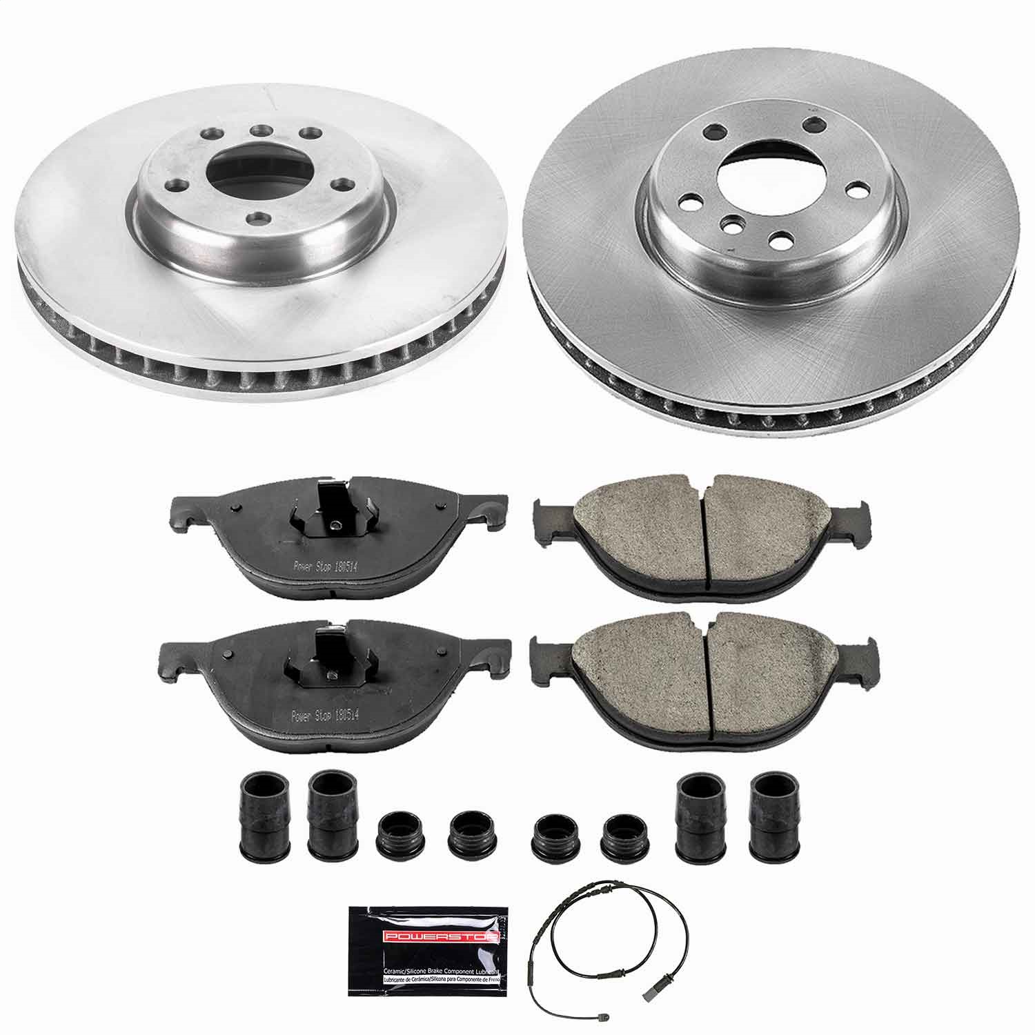 Power Stop - KOE6026 - Front - Disc Brake Pad and Rotor Kit