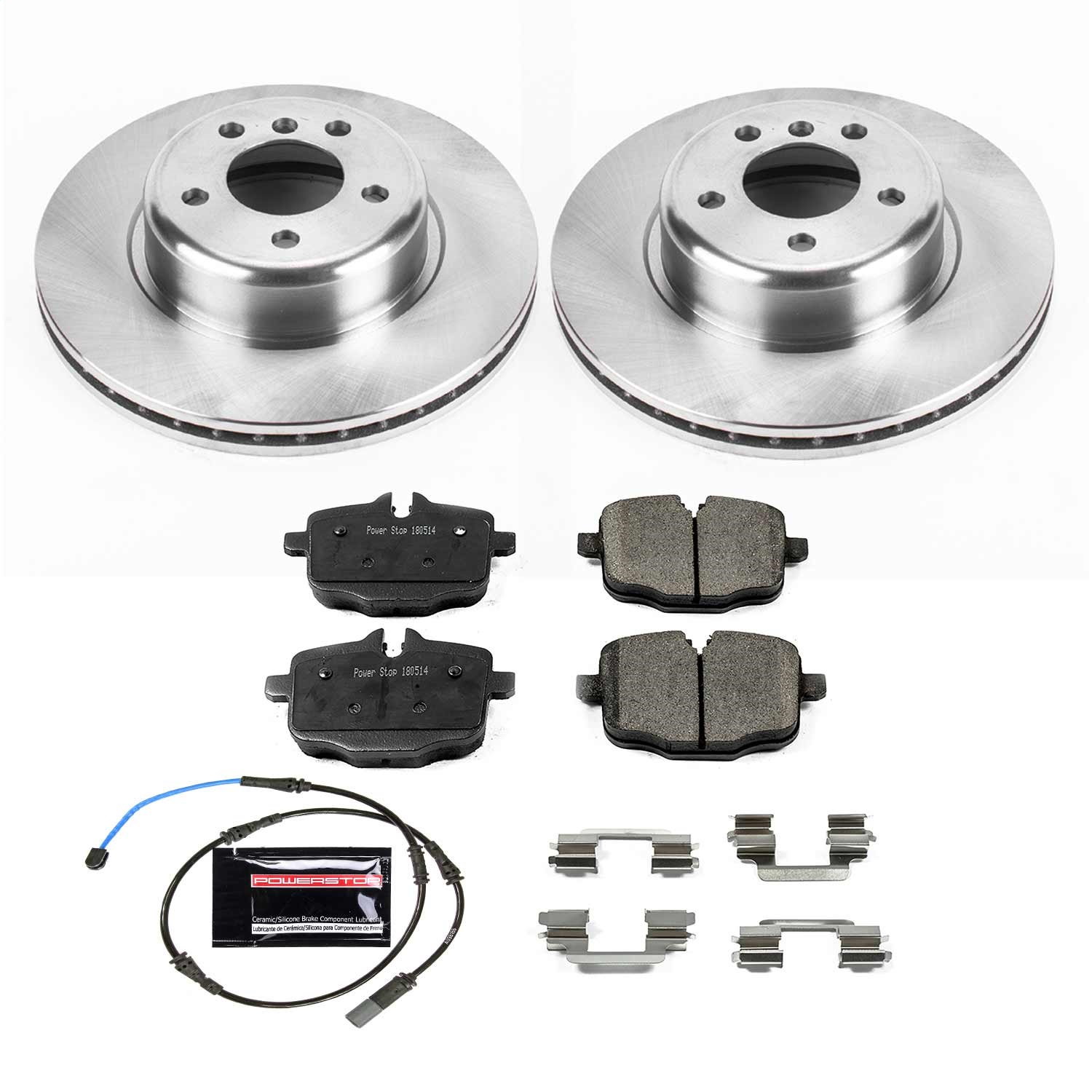 Power Stop - KOE6037 - Rear - Disc Brake Pad and Rotor Kit