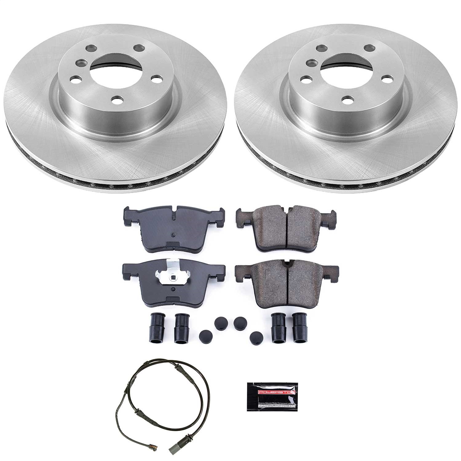Power Stop - KOE6038 - Front - Disc Brake Pad and Rotor Kit