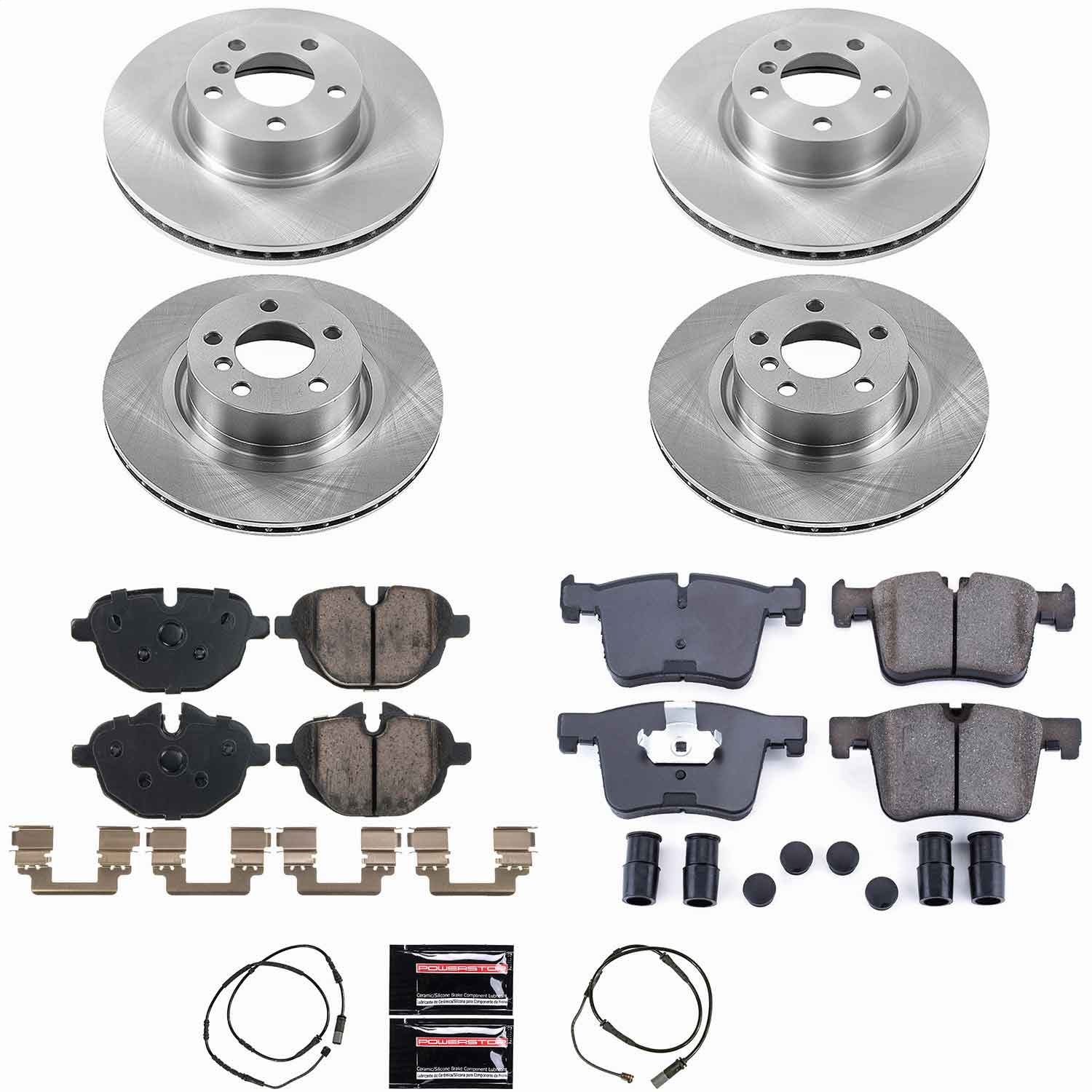 Power Stop - KOE6039 - Front and Rear - Disc Brake Pad and Rotor Kit