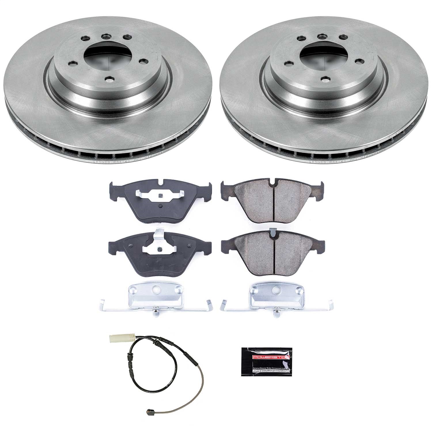 Power Stop - KOE6055 - Front - Disc Brake Pad and Rotor Kit