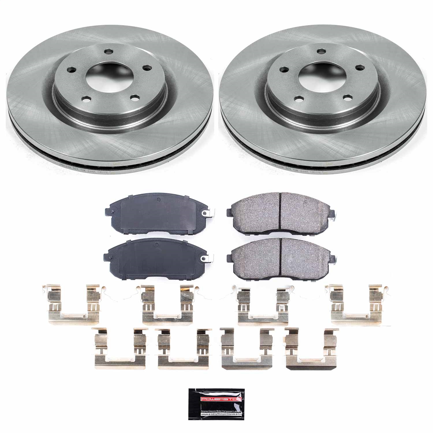 Power Stop - KOE6094 - Front - Disc Brake Pad and Rotor Kit