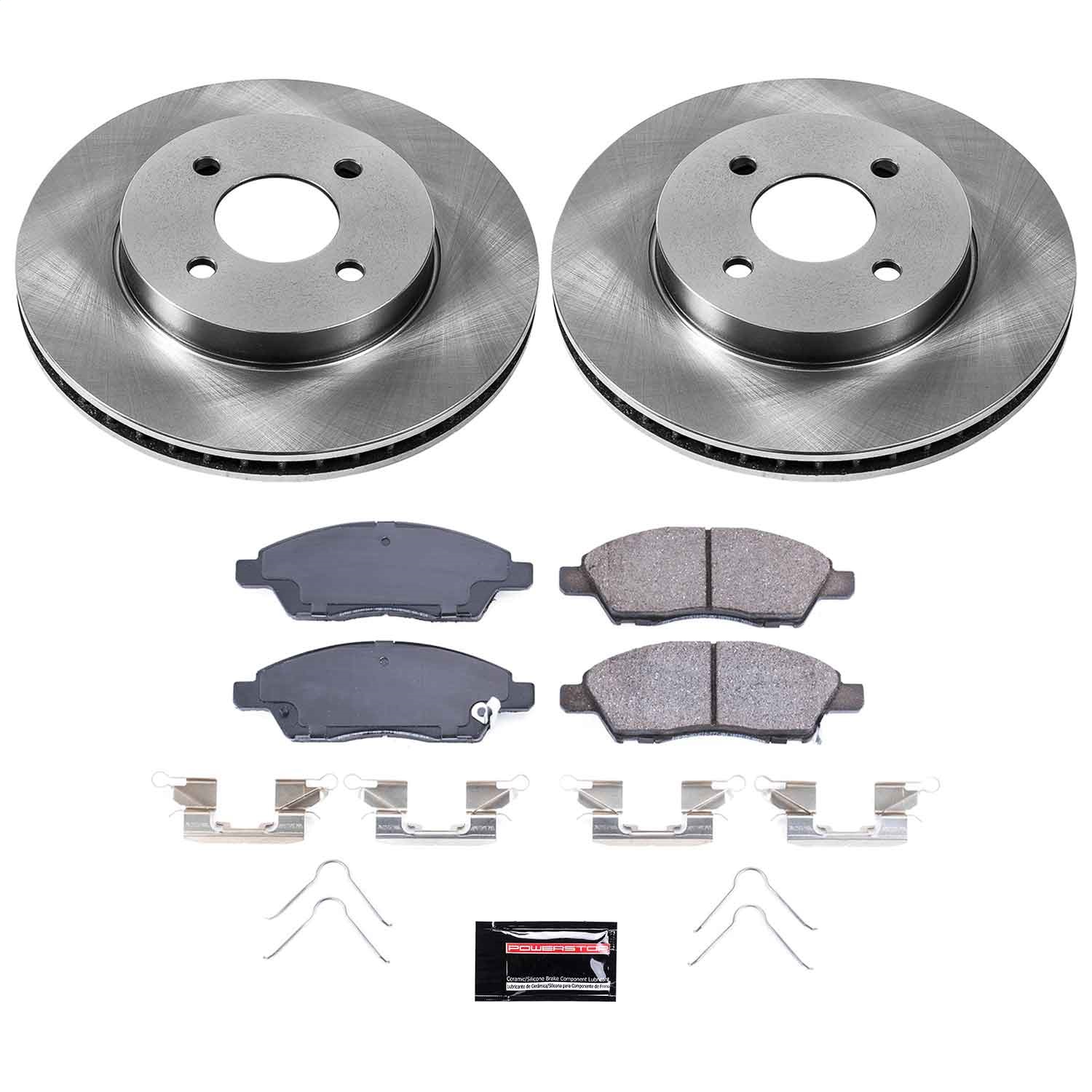 Power Stop - KOE6096 - Front - Disc Brake Pad and Rotor Kit