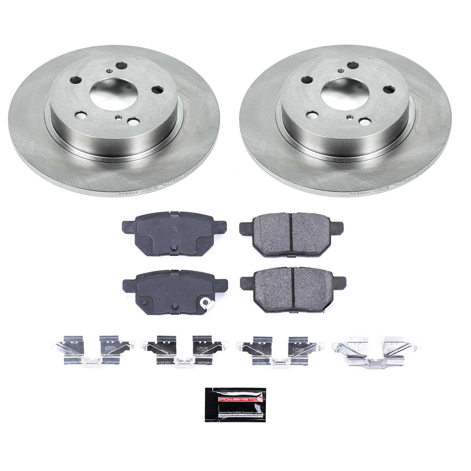Power Stop - KOE6097 - Rear - Disc Brake Pad and Rotor Kit