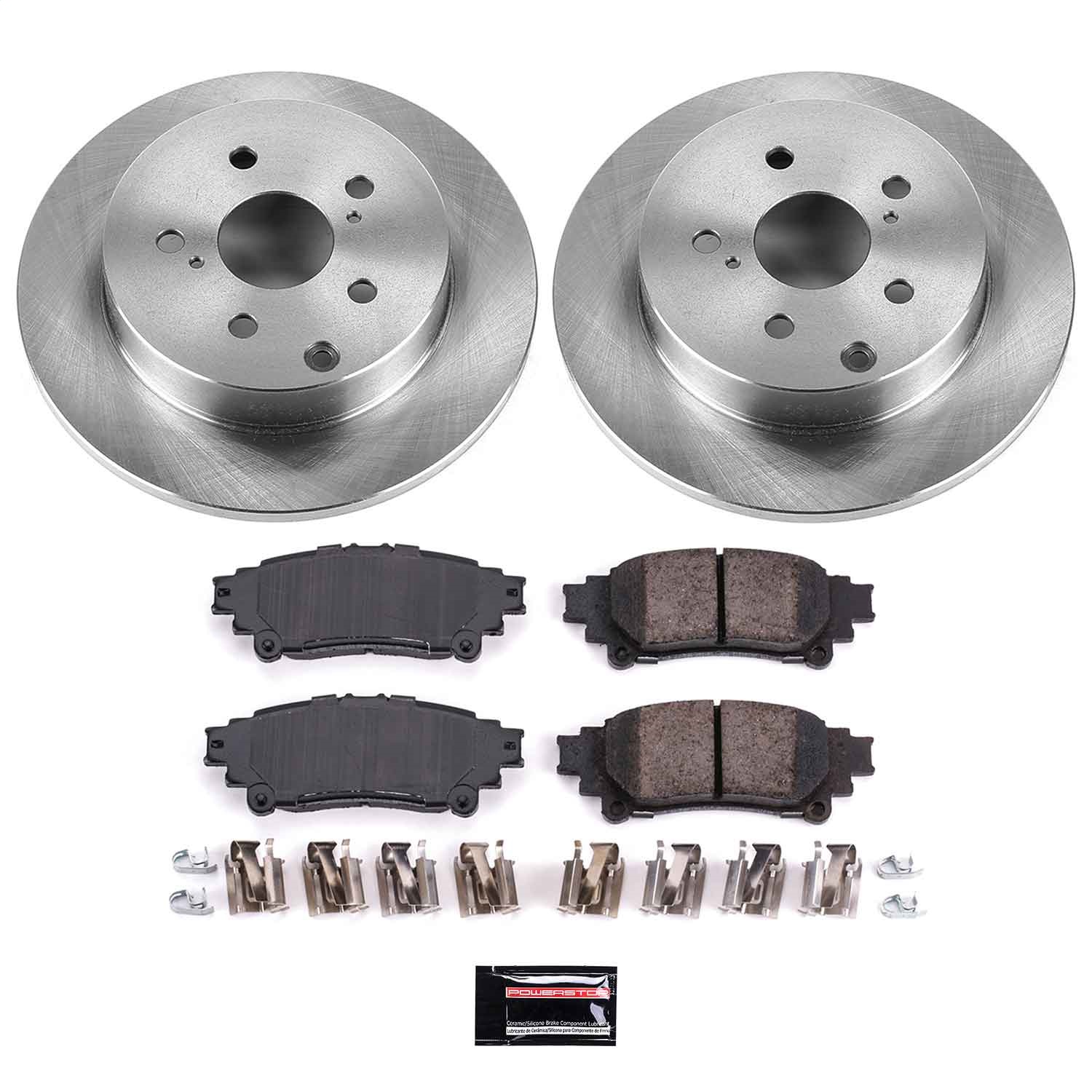 Power Stop - KOE6099 - Rear - Disc Brake Pad and Rotor Kit