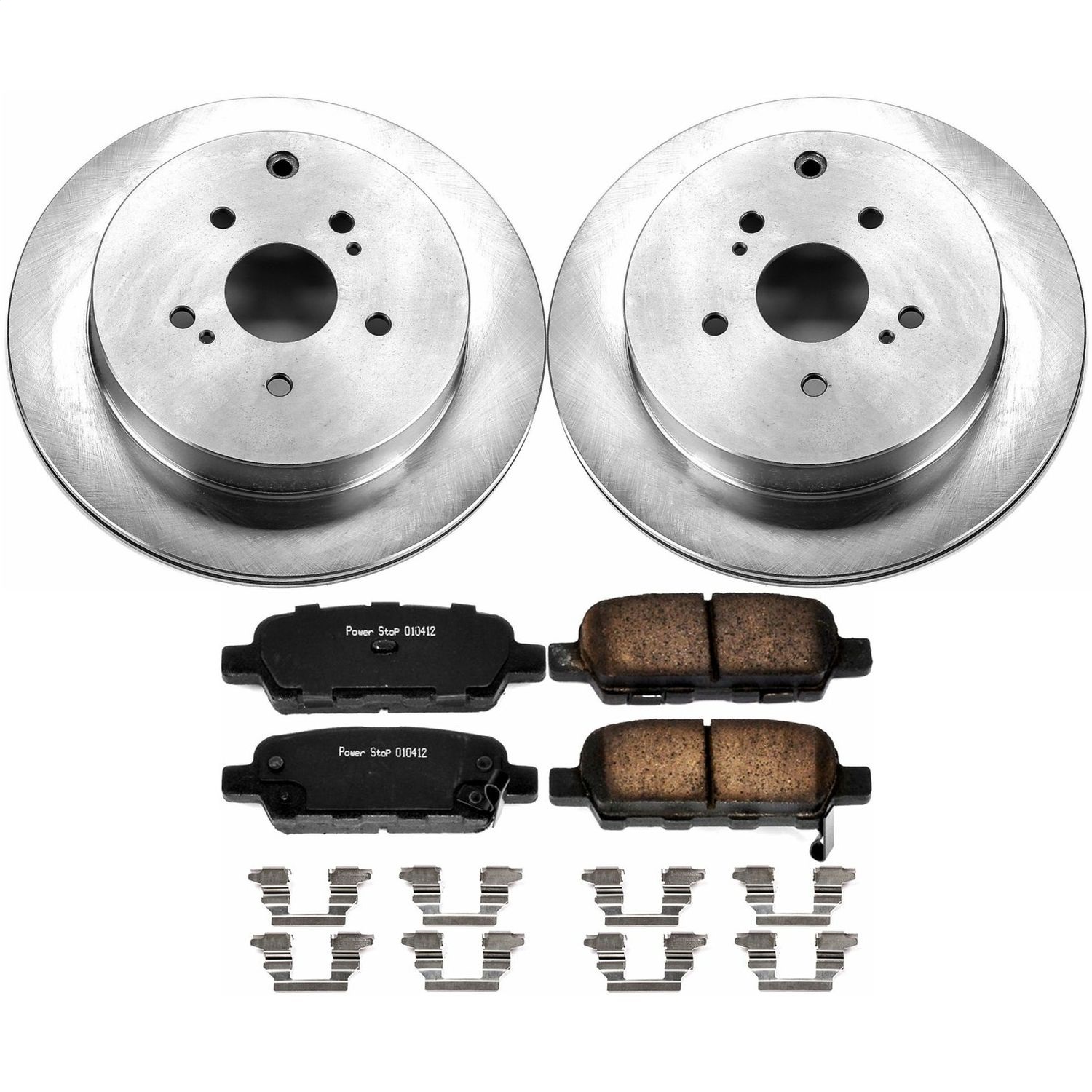 Power Stop - KOE6100 - Rear - Disc Brake Pad and Rotor Kit