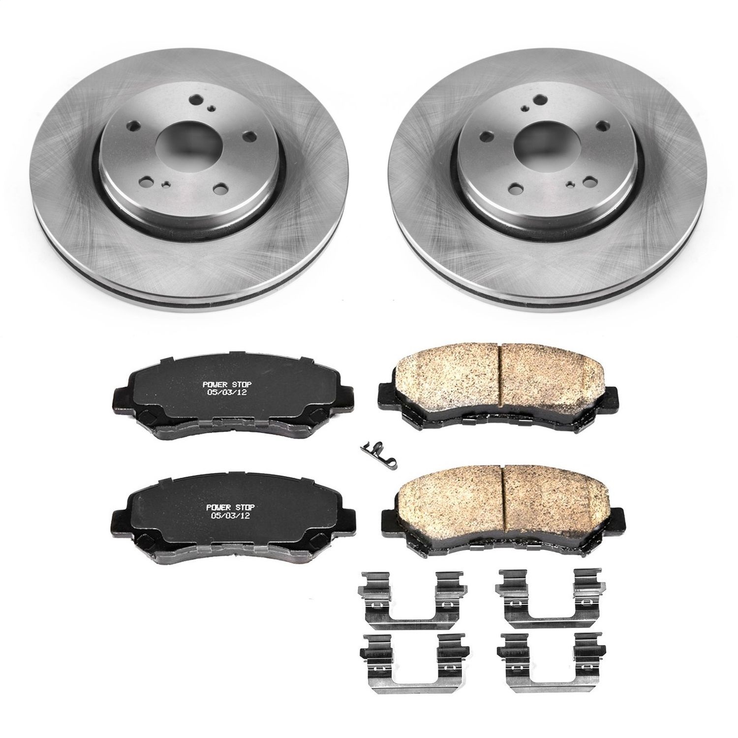 Power Stop - KOE6102 - Front - Disc Brake Pad and Rotor Kit