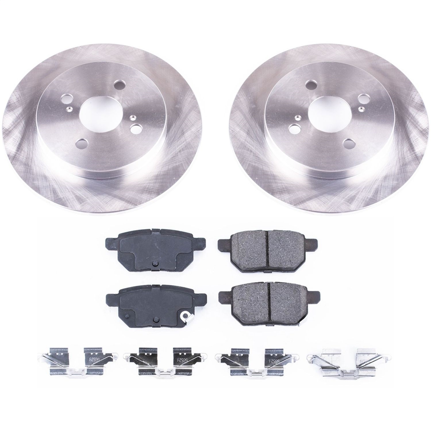 Power Stop - KOE6106 - Rear - Disc Brake Pad and Rotor Kit