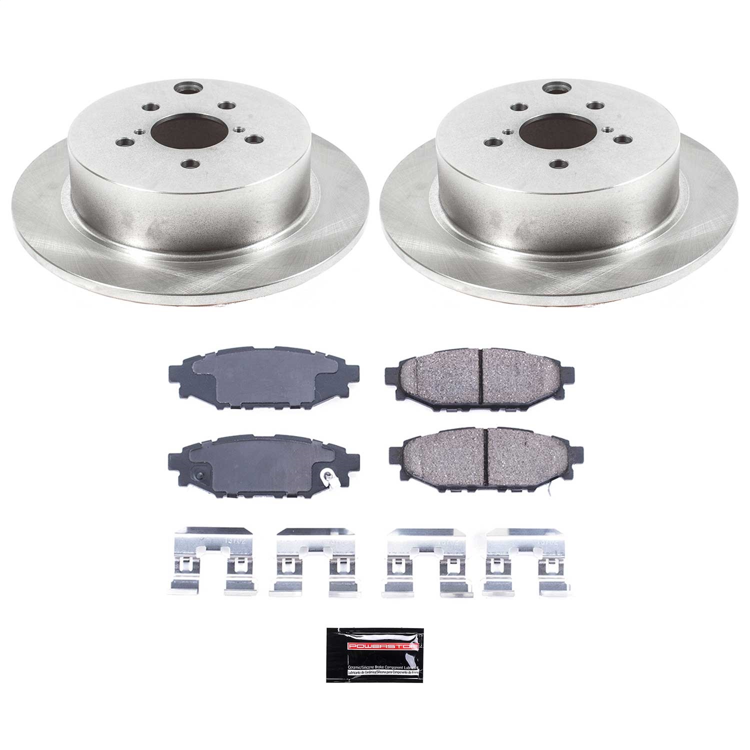 Power Stop - KOE6107 - Rear - Disc Brake Pad and Rotor Kit