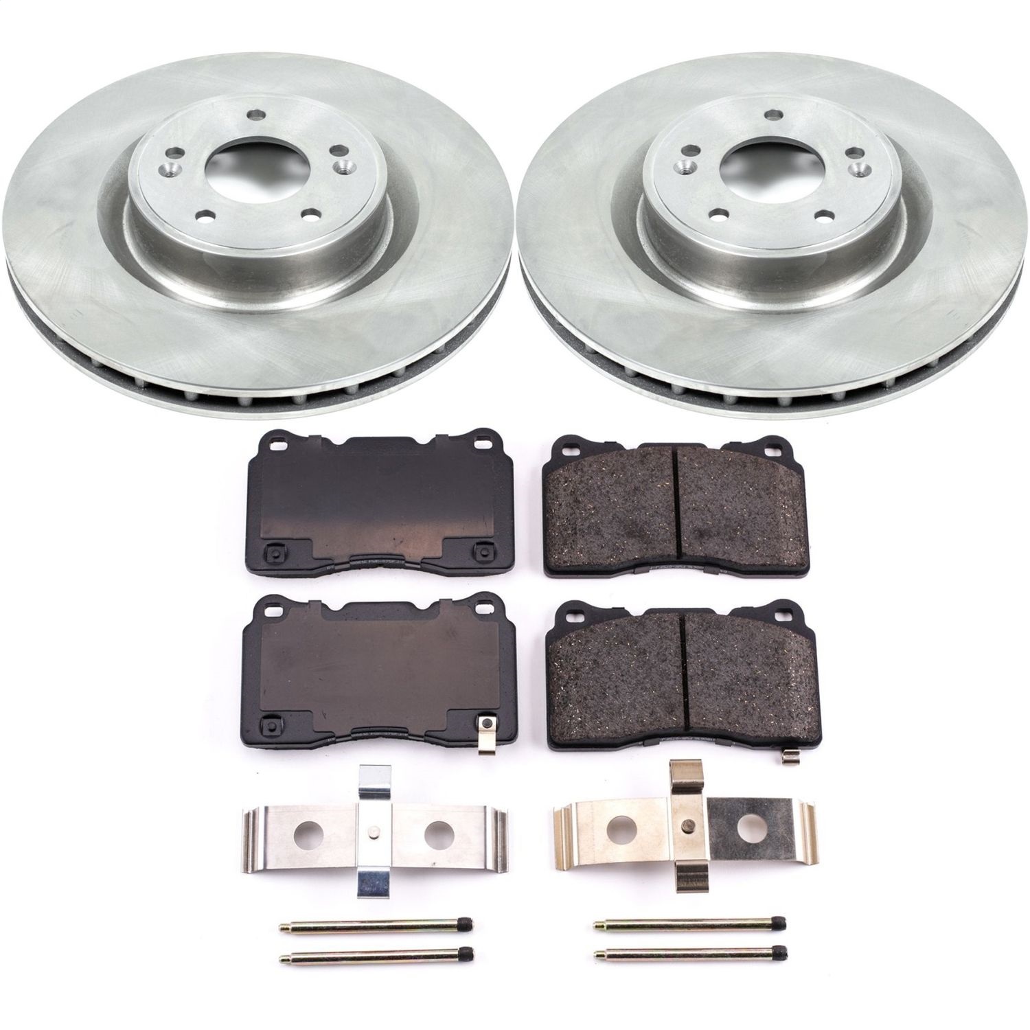 Power Stop - KOE6166 - Front - Disc Brake Pad and Rotor Kit