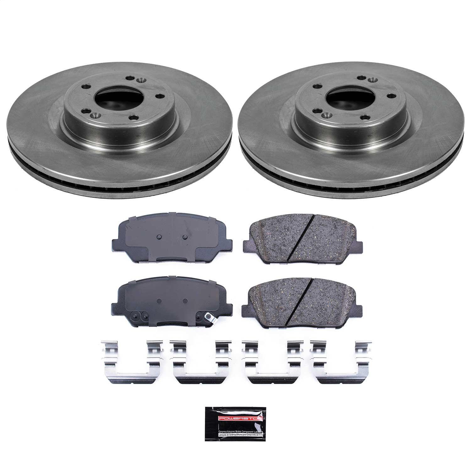 Power Stop - KOE6169 - Front - Disc Brake Pad and Rotor Kit
