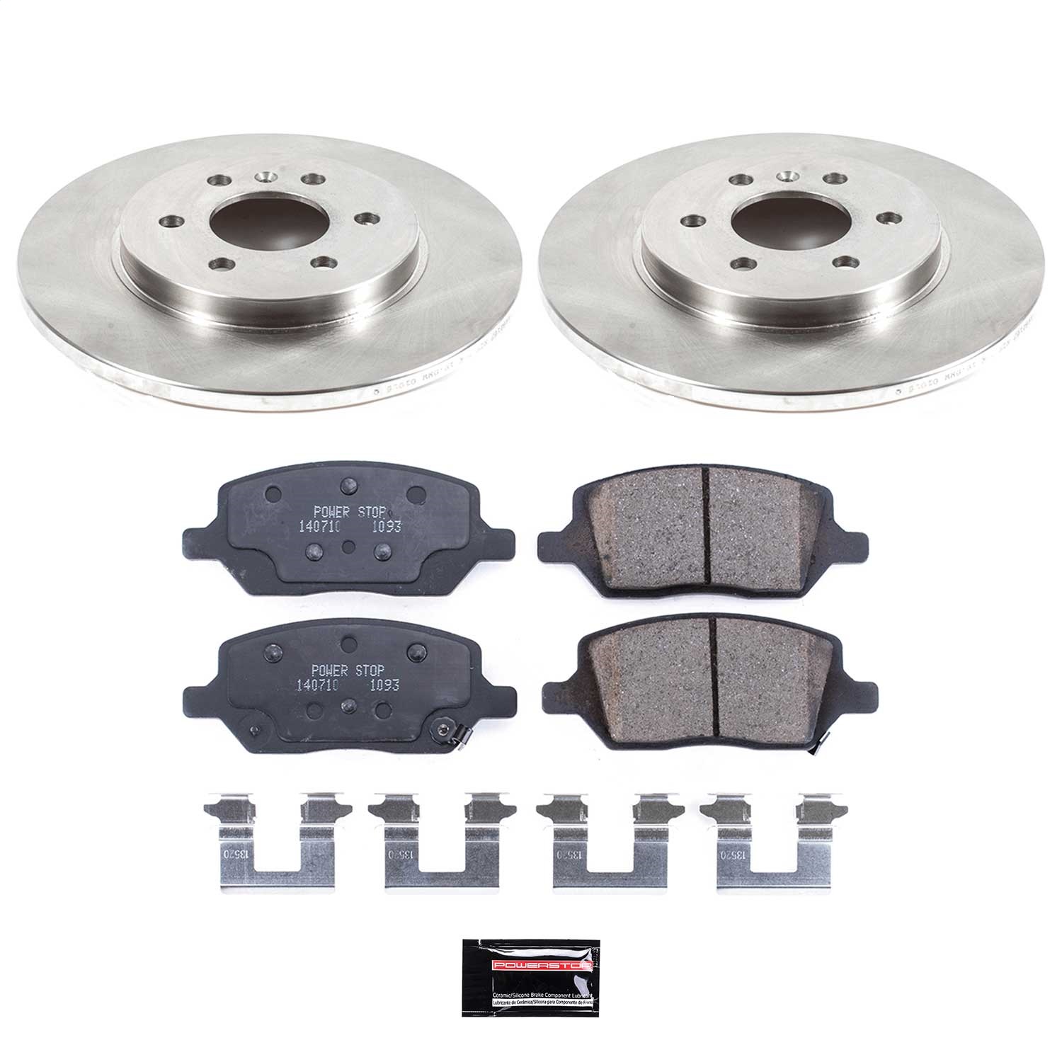 Power Stop - KOE6174 - Rear - Disc Brake Pad and Rotor Kit