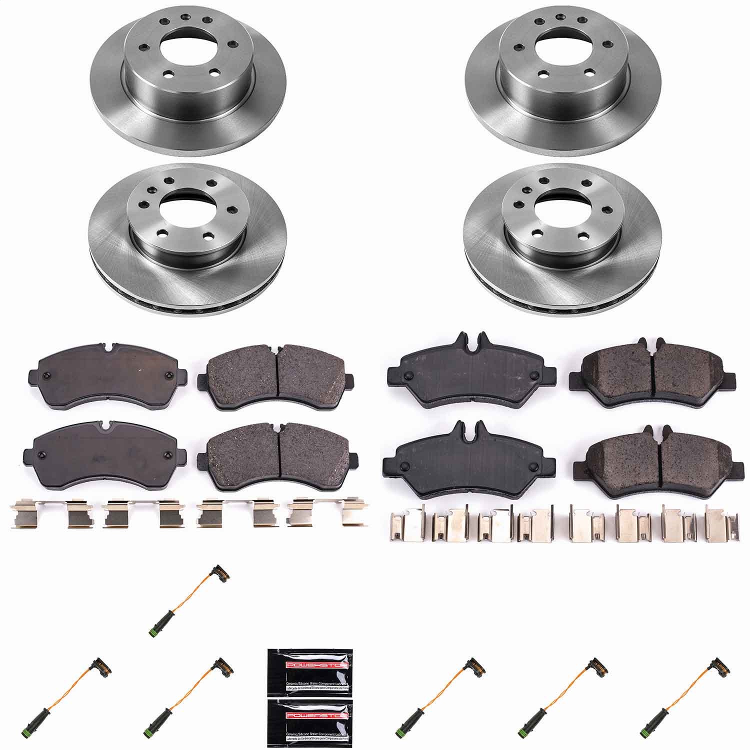 Power Stop - KOE6233 - Front and Rear - Disc Brake Pad and Rotor Kit