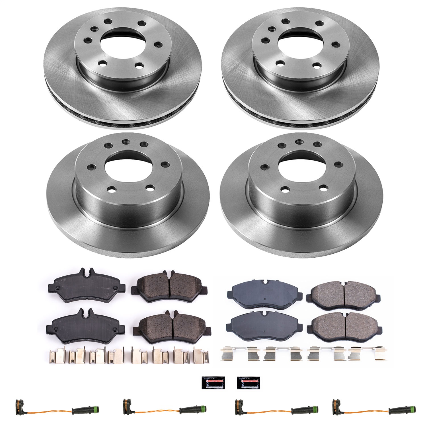 Power Stop - KOE6235 - Front and Rear - Disc Brake Pad and Rotor Kit
