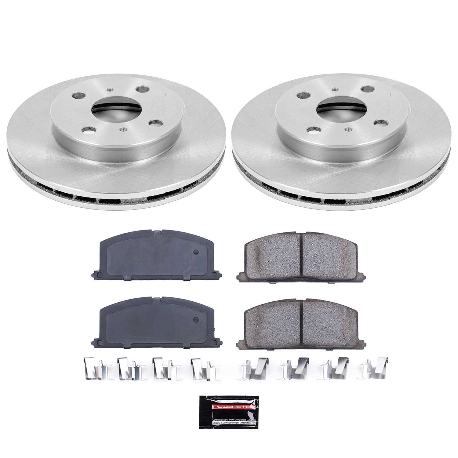 Power Stop - KOE6239 - Front - Disc Brake Pad and Rotor Kit