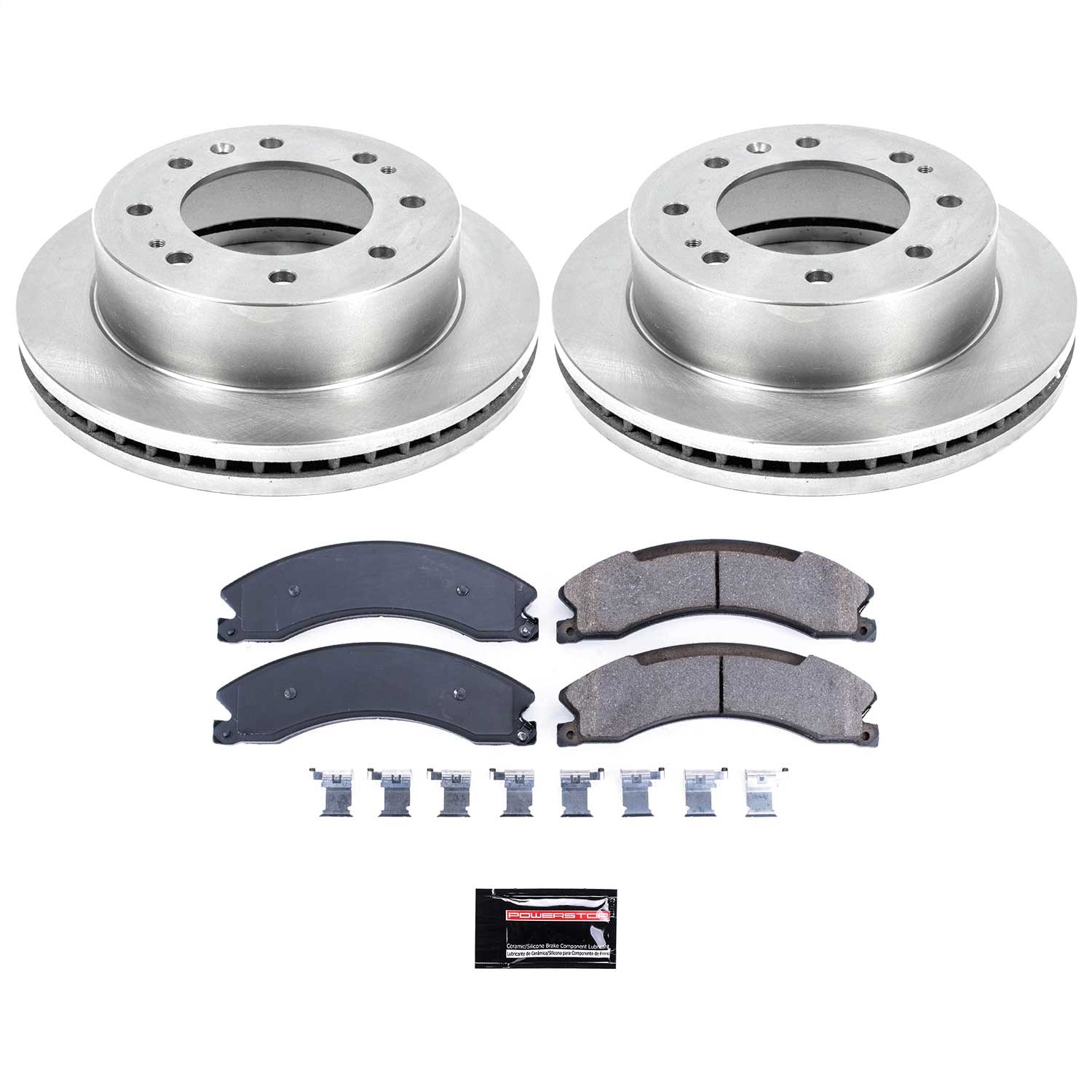 Power Stop - KOE6258 - Front - Disc Brake Pad and Rotor Kit