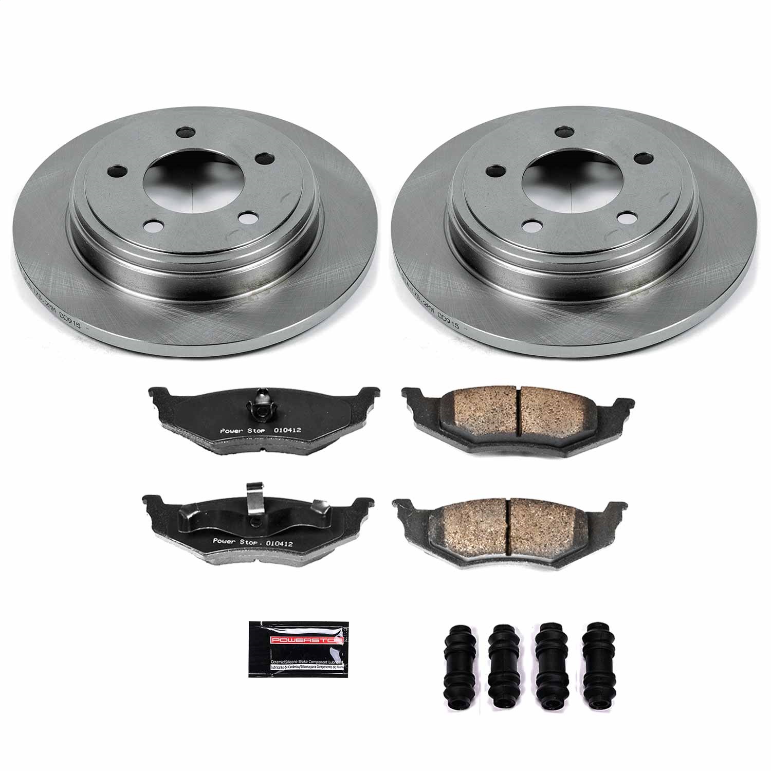 Power Stop - KOE6263 - Rear - Disc Brake Pad and Rotor Kit